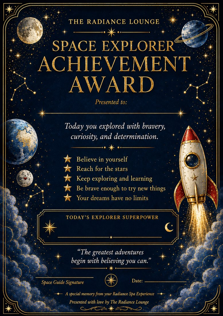 Every explorer gets a certificate