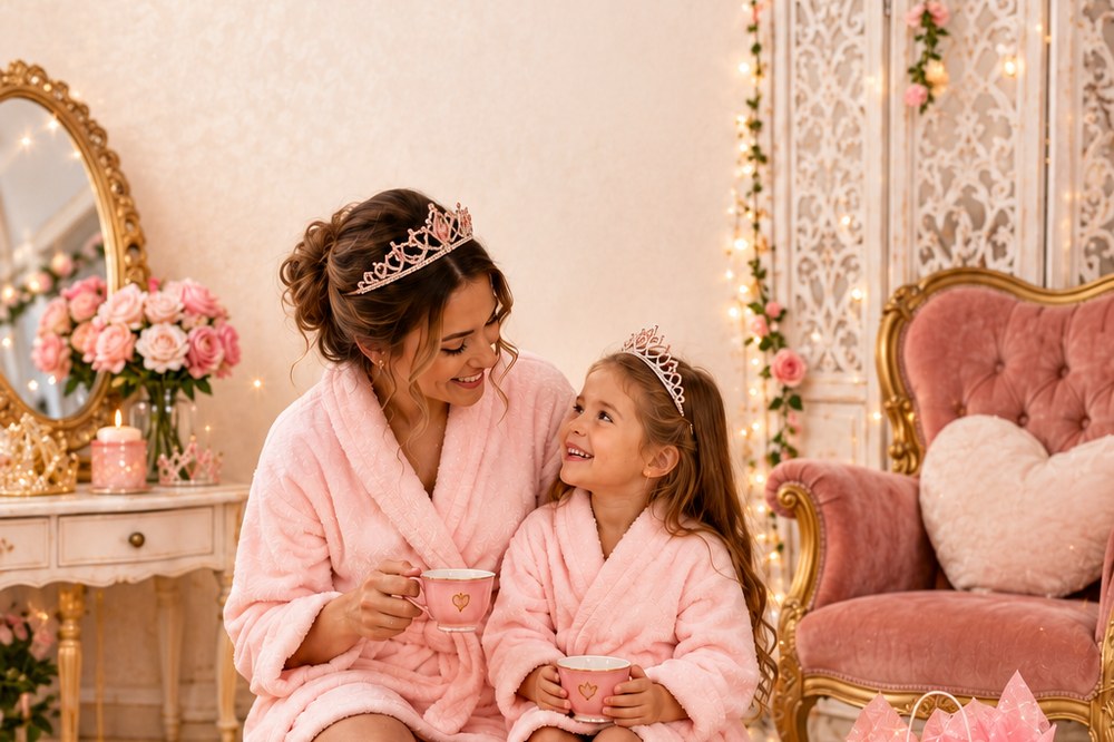 Two children enjoying a Kids Spa Day