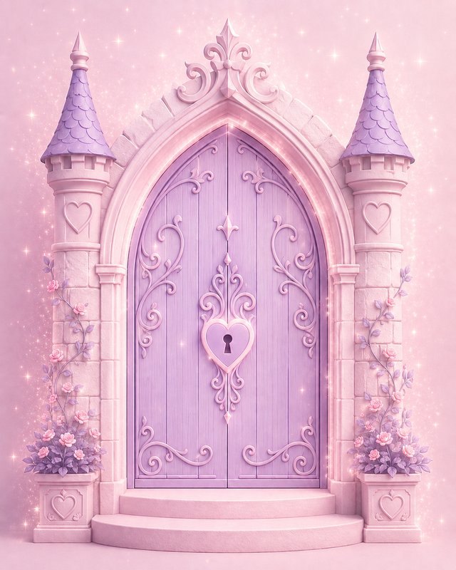 The door to our magical princess room