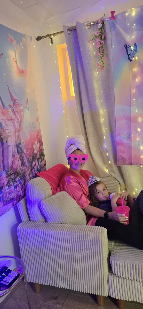 Refreshments in the princess pamper room